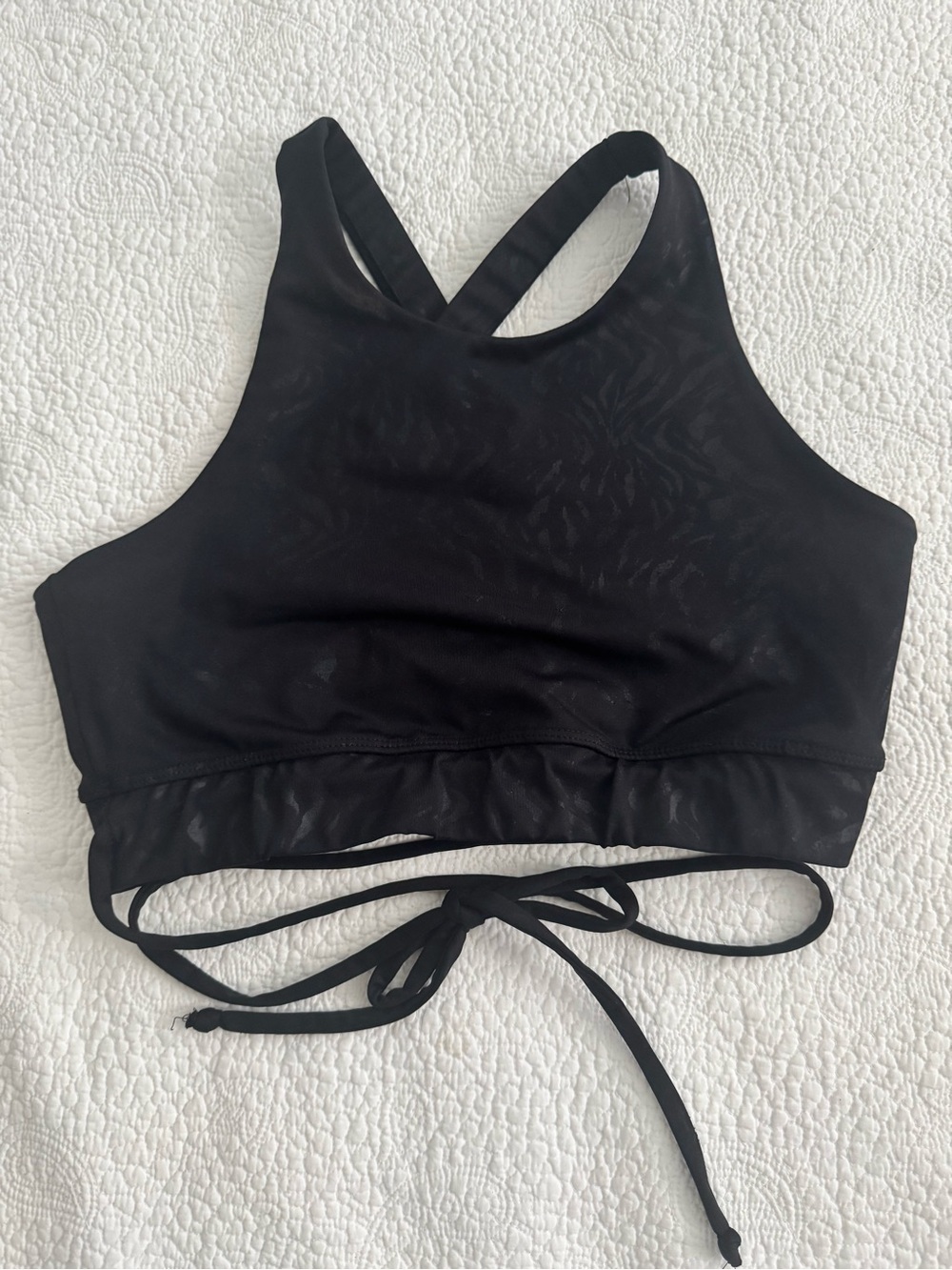 Eleven by Venus Williams Batman Collection Black High-Neck Sport-bra